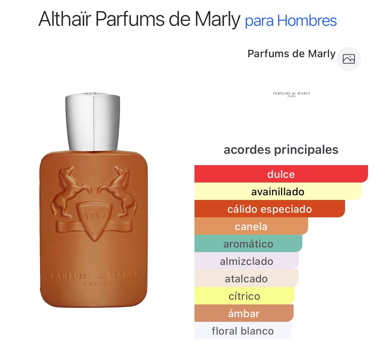 Althaïr de Parfums de Marly